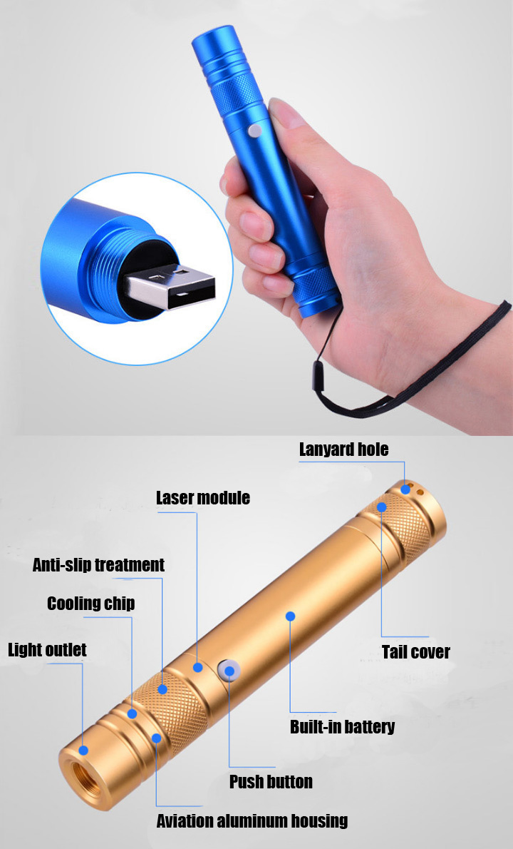 pointeur laser violet rechargeable