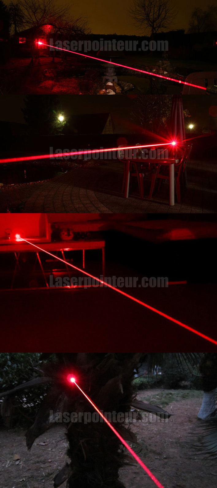 pointeur laser rouge