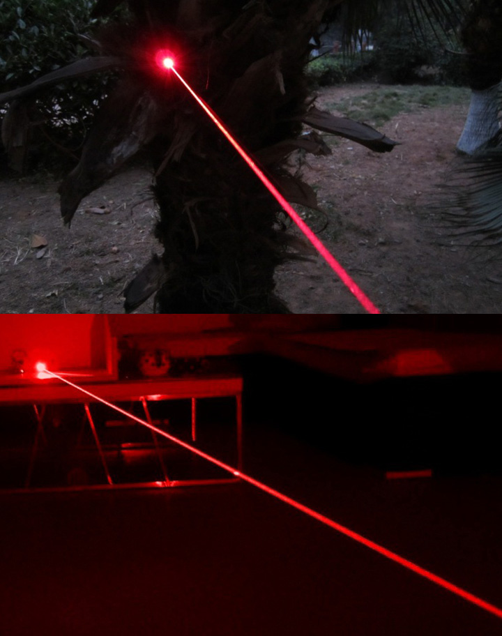 pointeur laser rouge