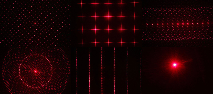 laser rouge avec embouts