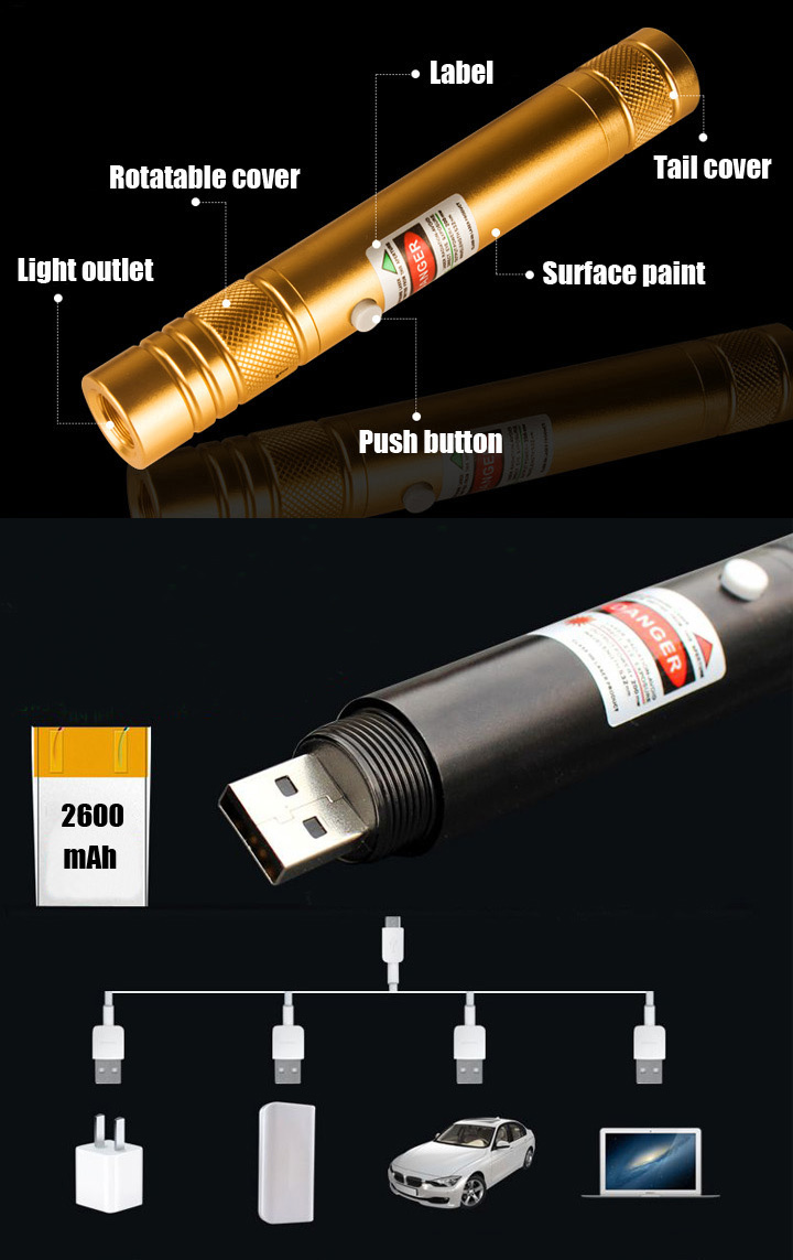 laser rouge rechargeable