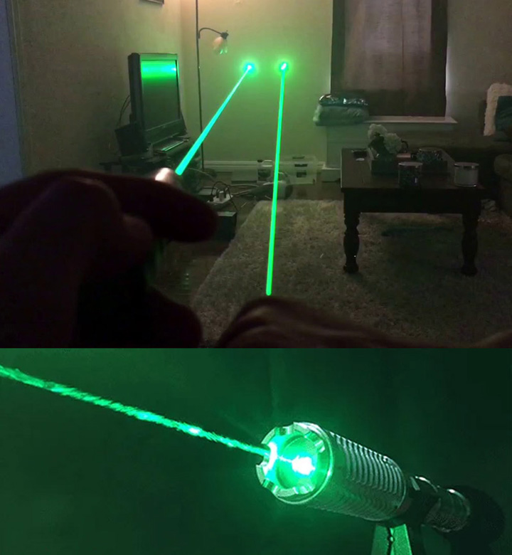 Pointeur laser vert 2000mW professionnel le plus puissant
