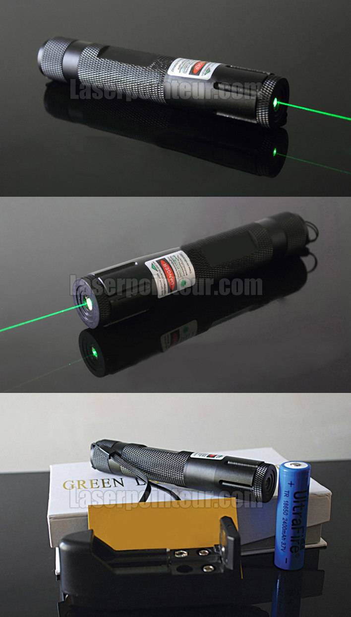 Trouver 200mW Pointeur laser vert allumant le feu