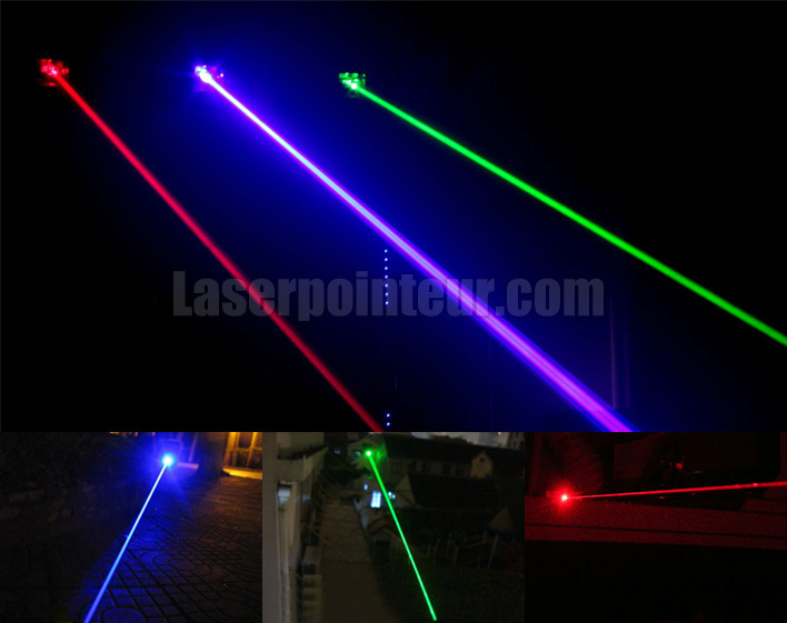 pointeur laser vert / bleu / rouge