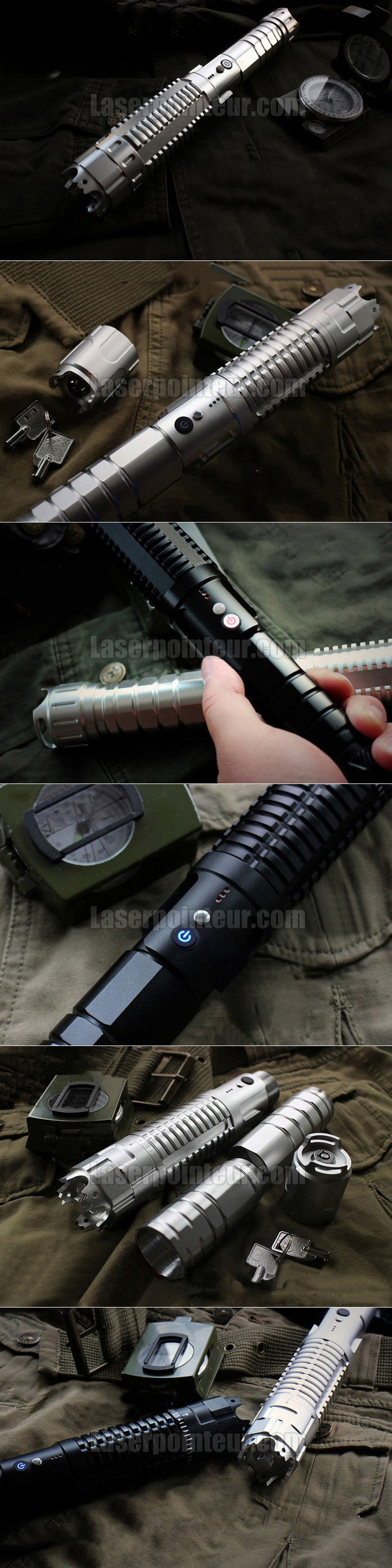 Higoo O(tm) Viseur laser vert puissant pour point de vue militaire