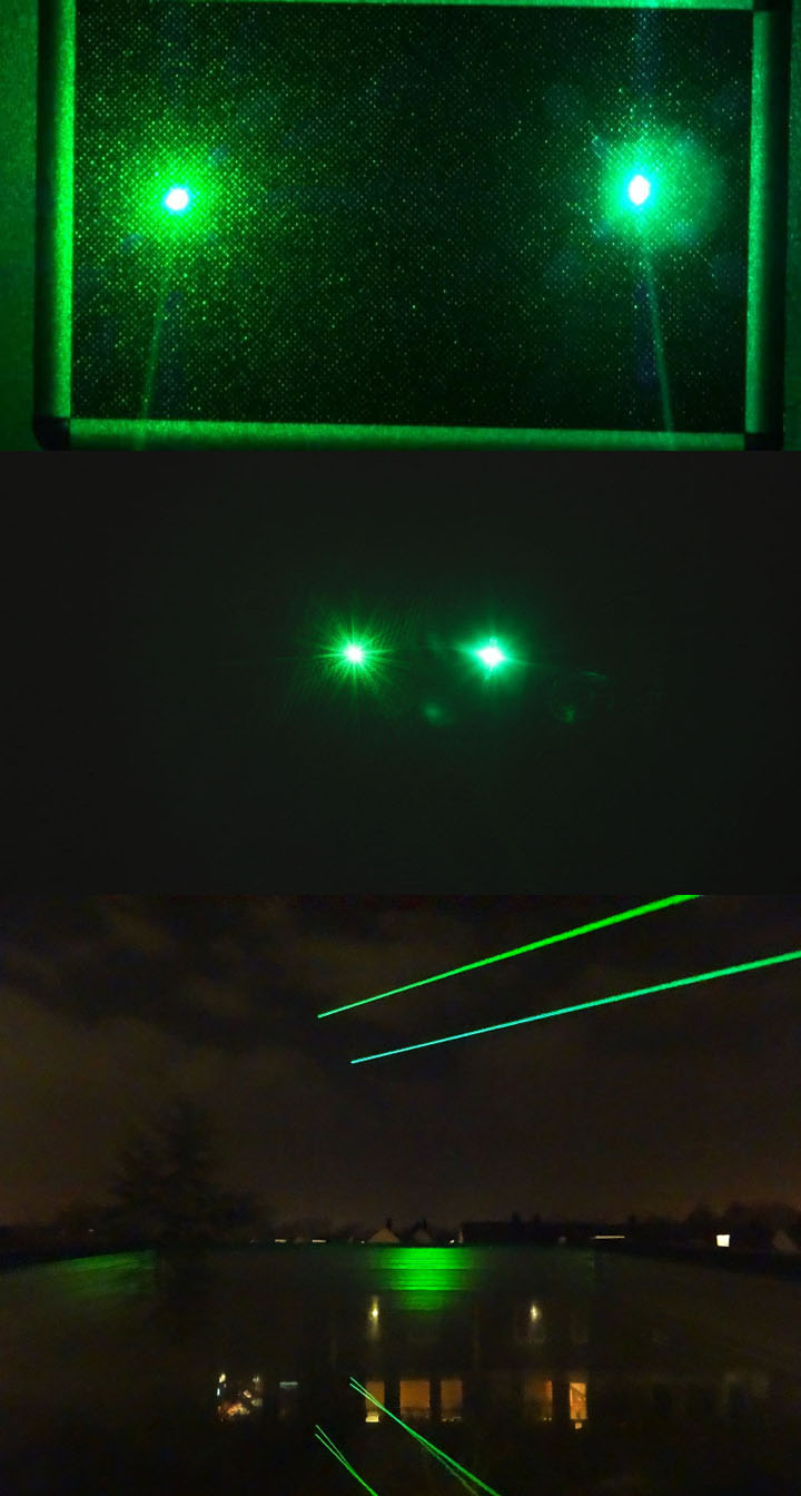 laser vert puissant