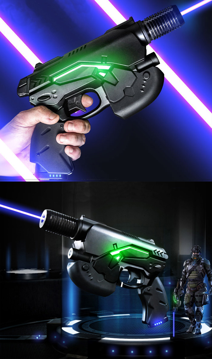pistolet avec pointeur laser