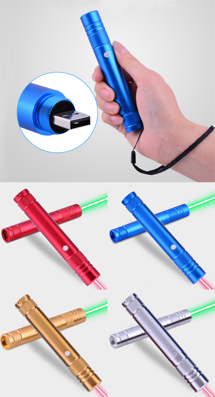 Pointeur Laser Vert rechargeable par USB