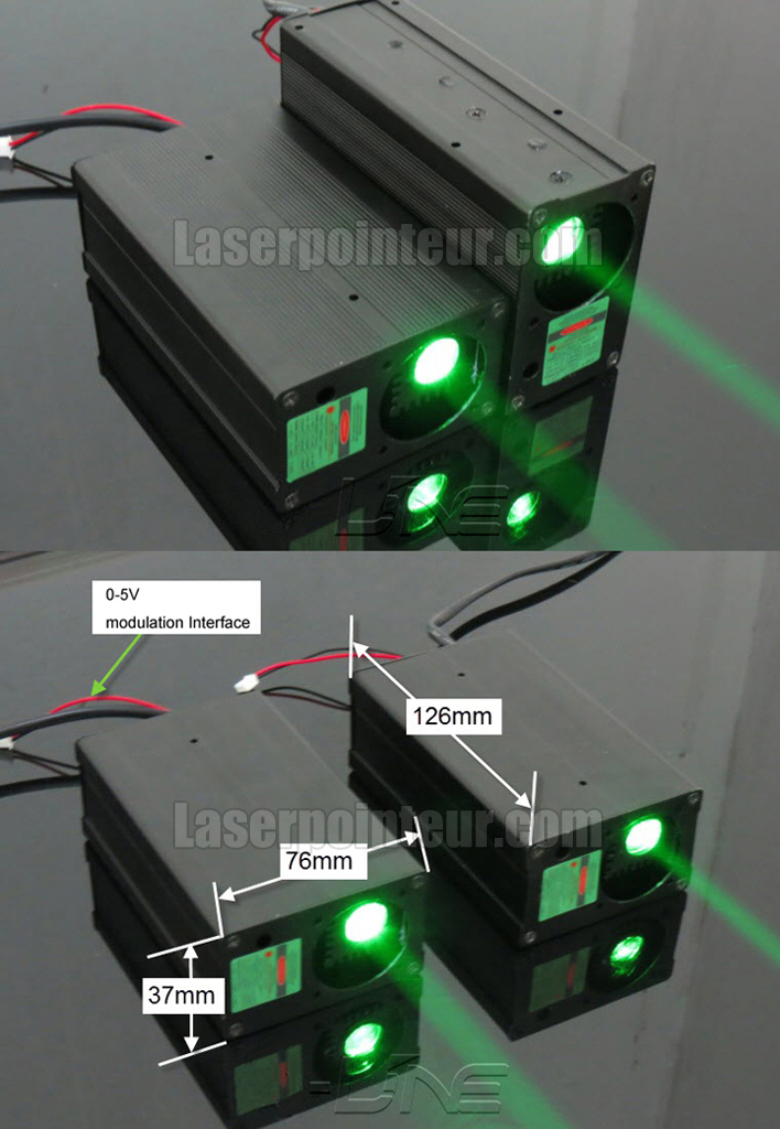 module laser vert