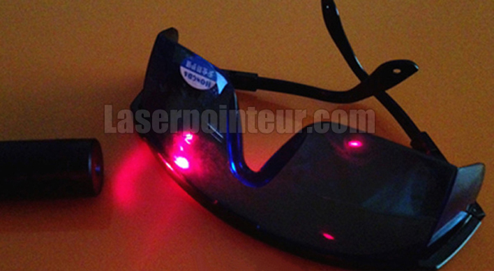 lunettes de protection laser rouge