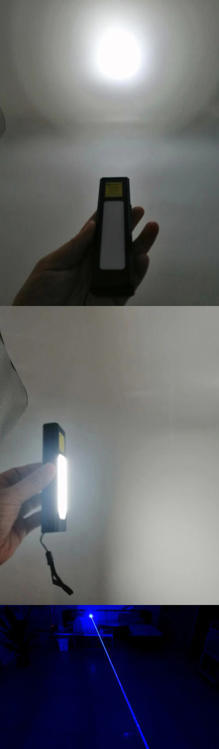 Lampe de poche LED avec laser