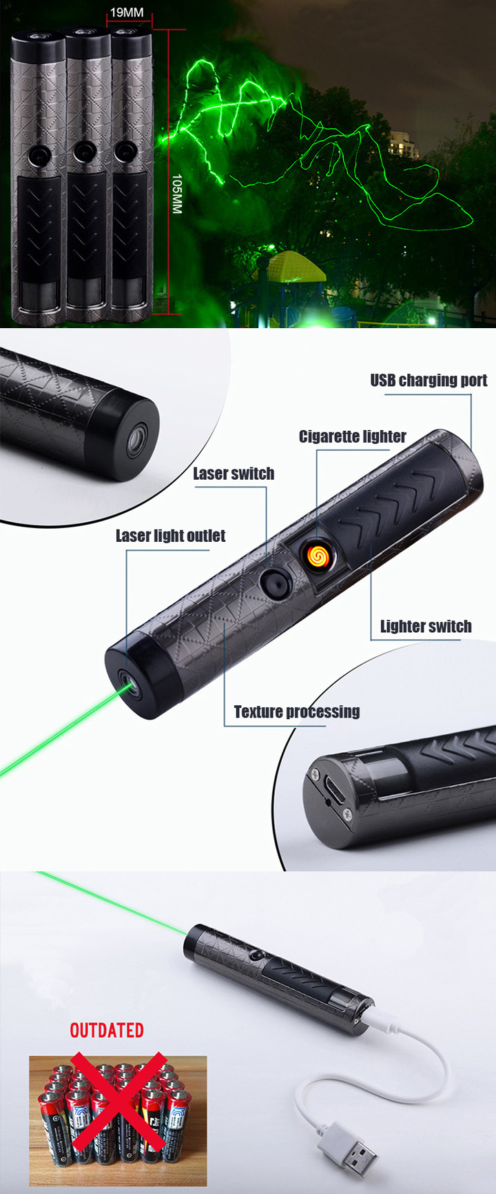 Briquet  laser USB