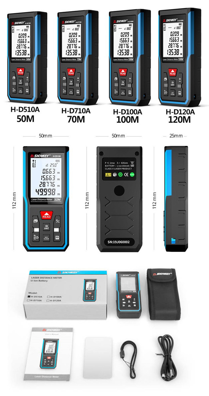 distancemètre laser 100m