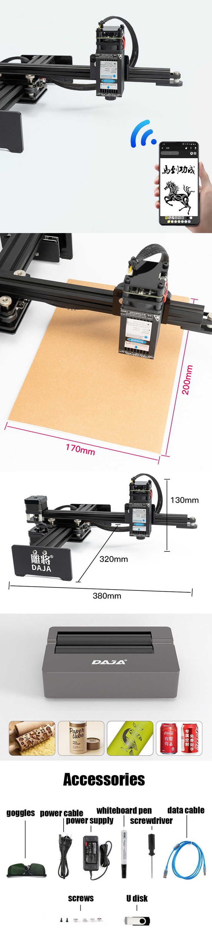 Graveur laser pour bois/plastique