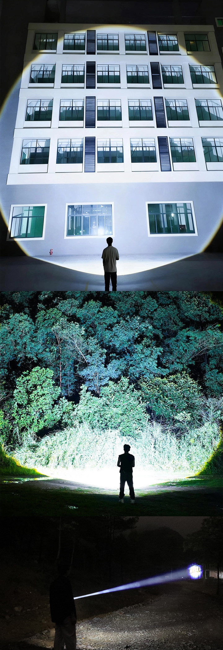 Lampe torche laser blanche pour l'extérieur