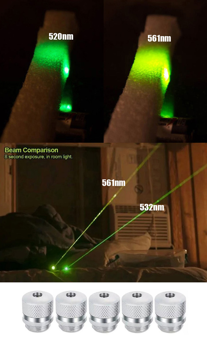 laser à lumière verte avec motifs