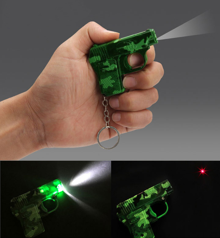 Mini pistolet jouet pas cher avec laser rouge 5mW et LED