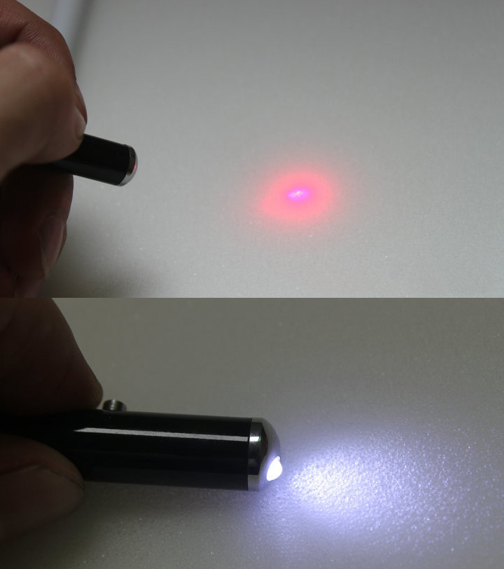 pointeur laser rouge