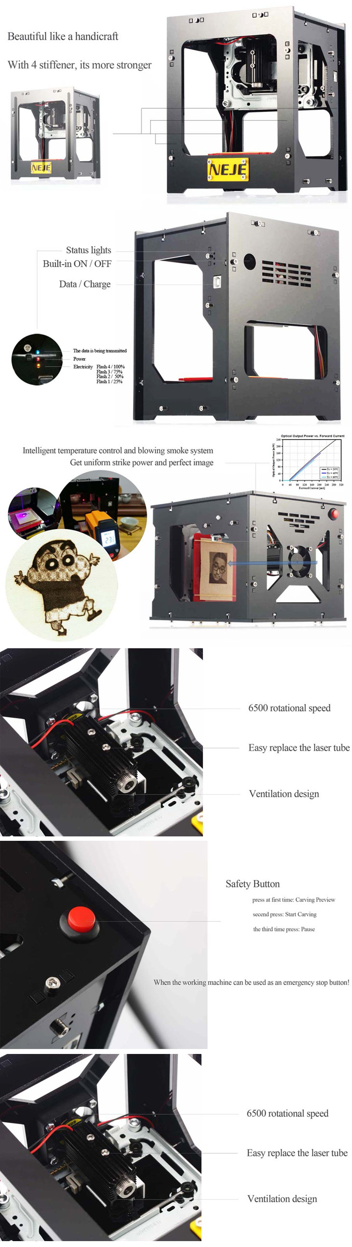 machine de gravure laser USB