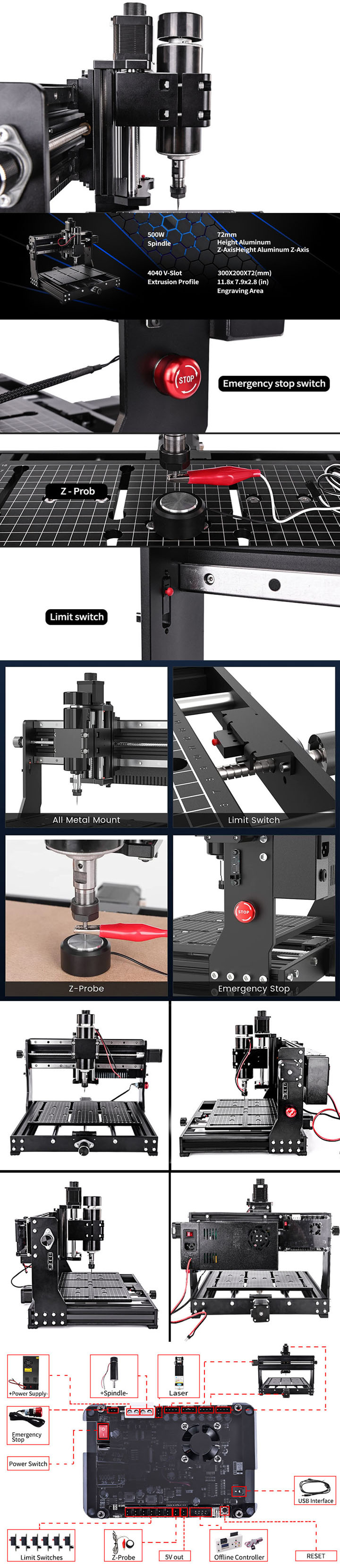machine de gravure laser 3 axes