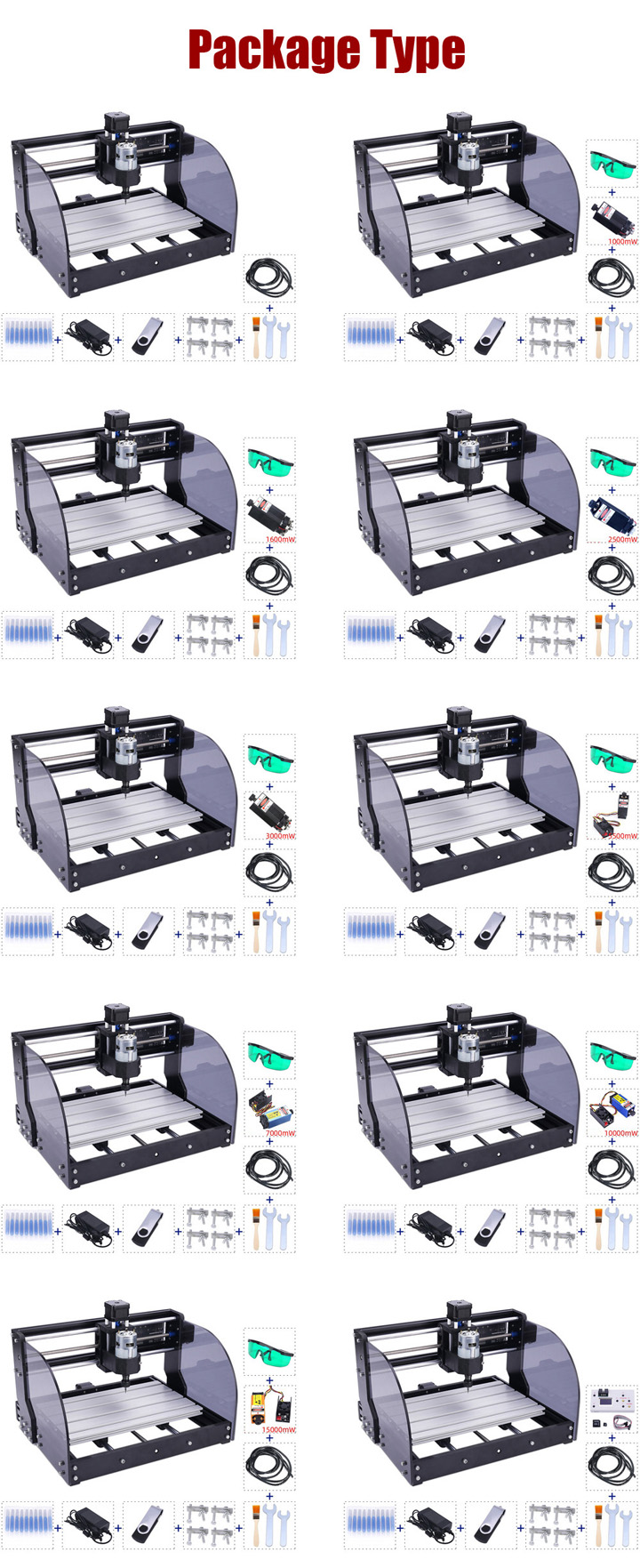 Machine de gravure CNC 3 axes