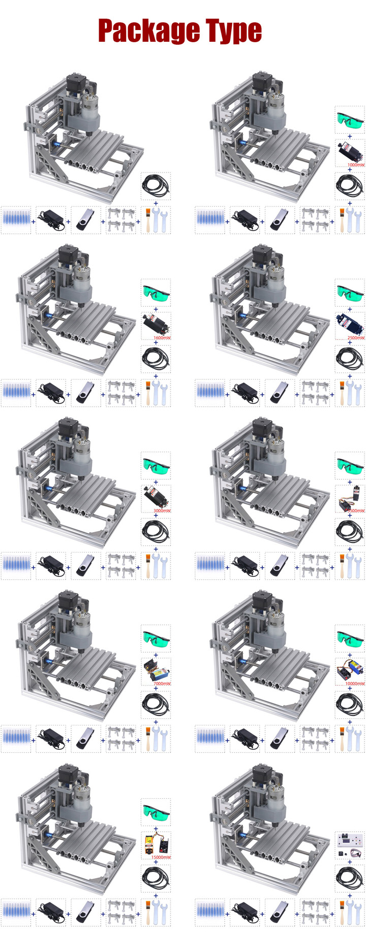 Machine de gravure laser CNC