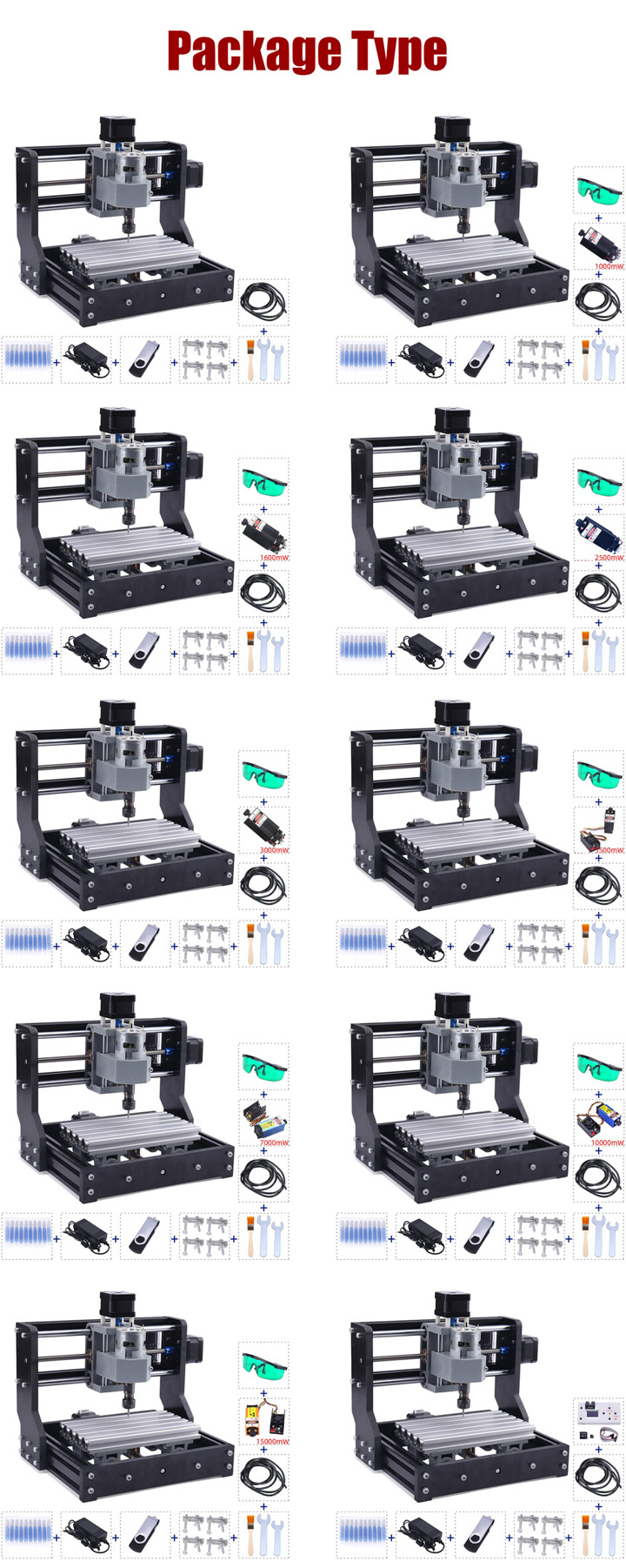 Machine de gravure laser CNC