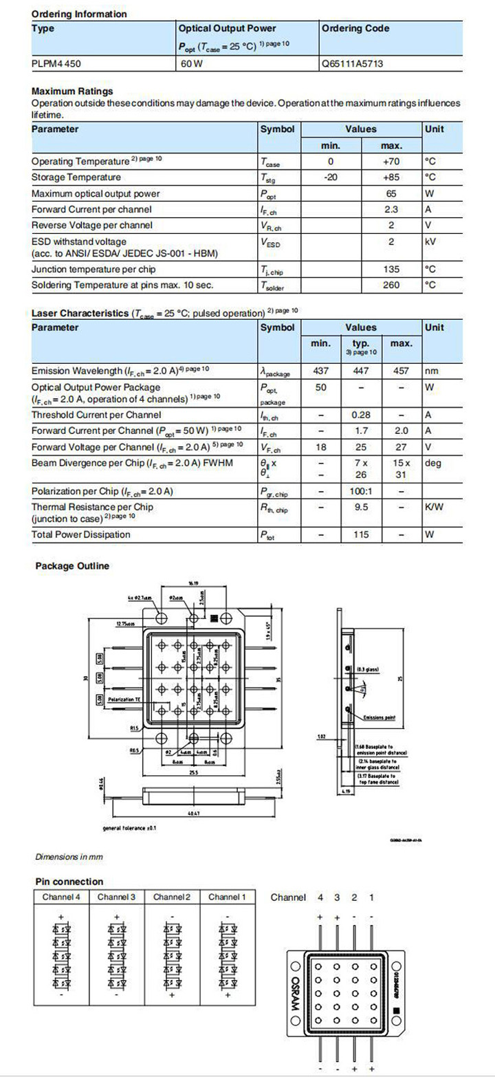 Module de diode laser intégré