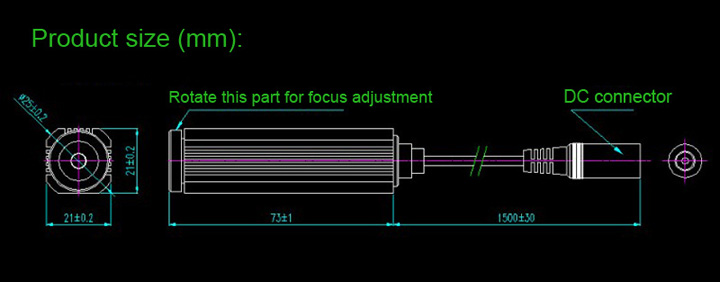 module laser vert 5V