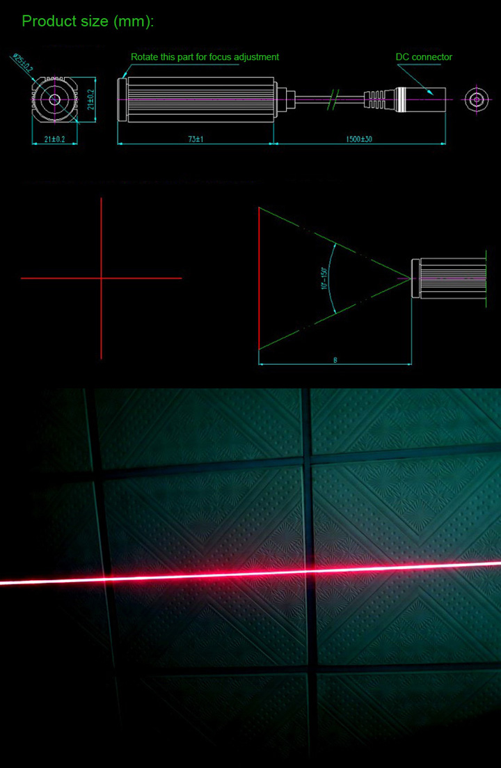 module laser ligne rouge