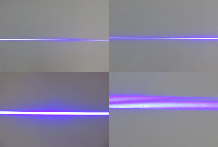 module laser violet ligne