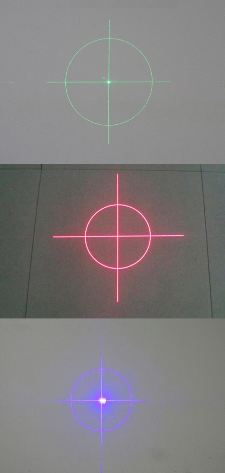Module laser croix + cercle vert/rouge/bleu