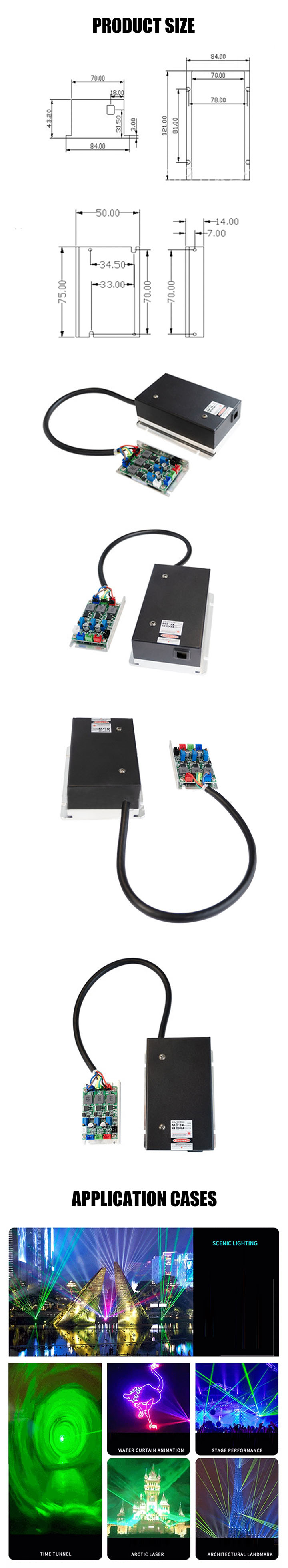 Module laser blanc RVB puissant