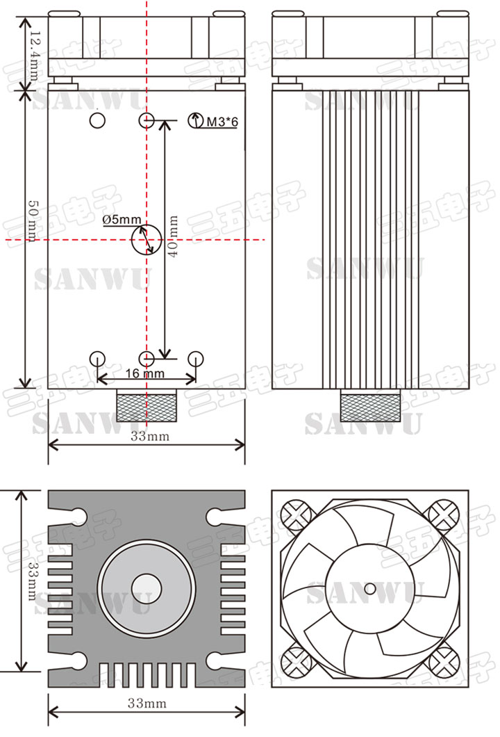 Module laser industriel