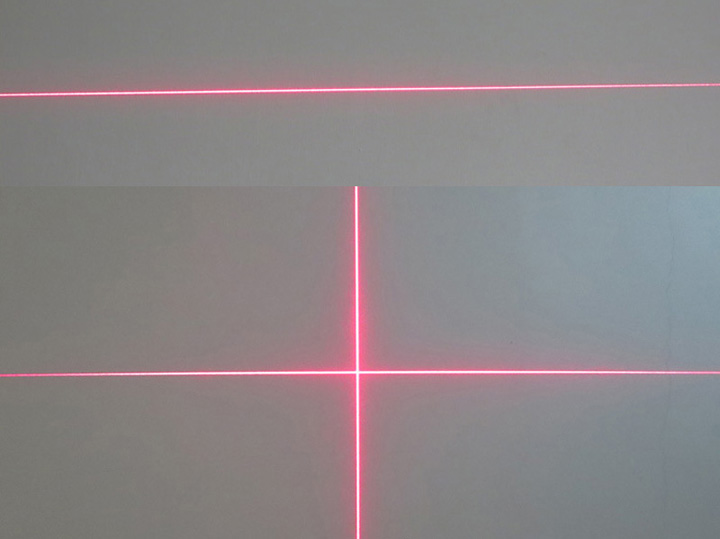 module laser rouge ligne/croix