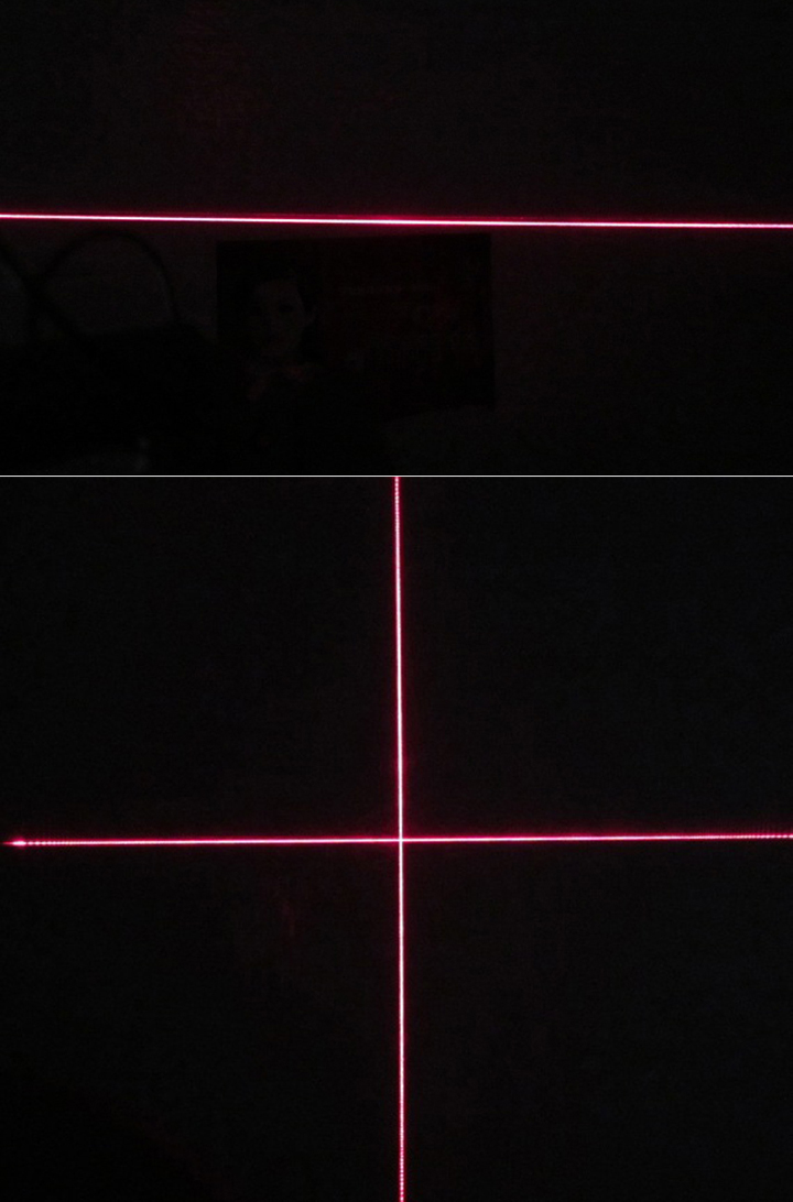module laser rouge point/ligne/croix