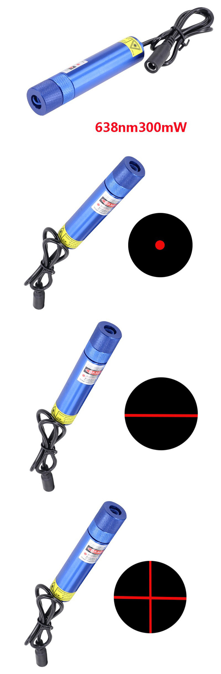 Module laser rouge point/ligne/croix