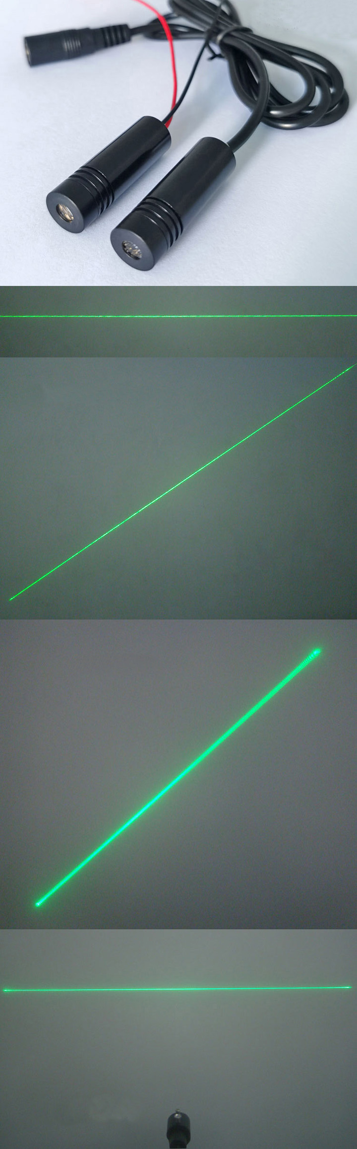 module laser vert ligne