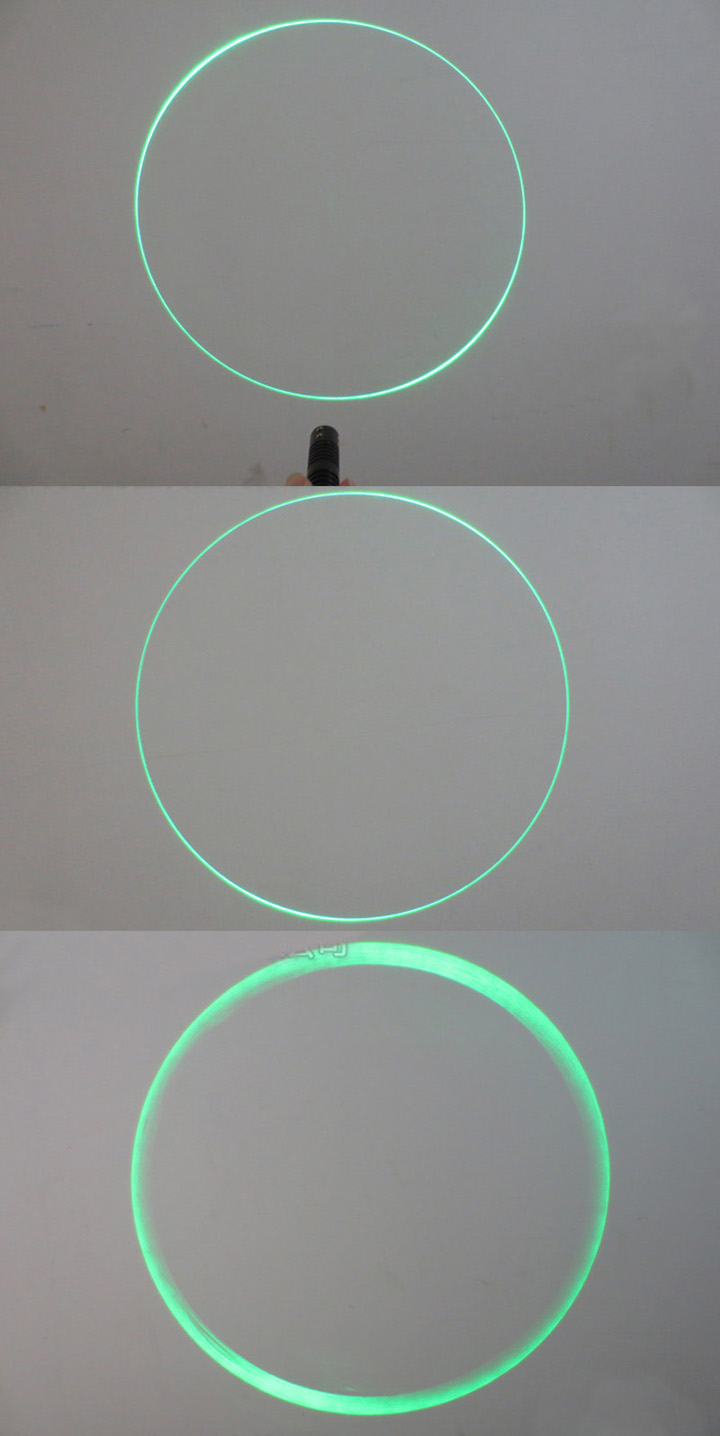 module laser vert cercle