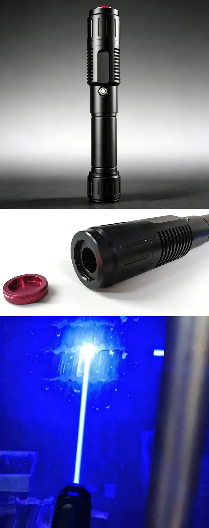 Pointeur laser bleu 25W (25000mW)