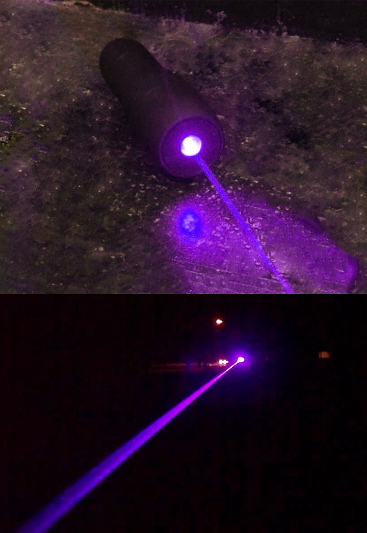 pointeur laser violet
