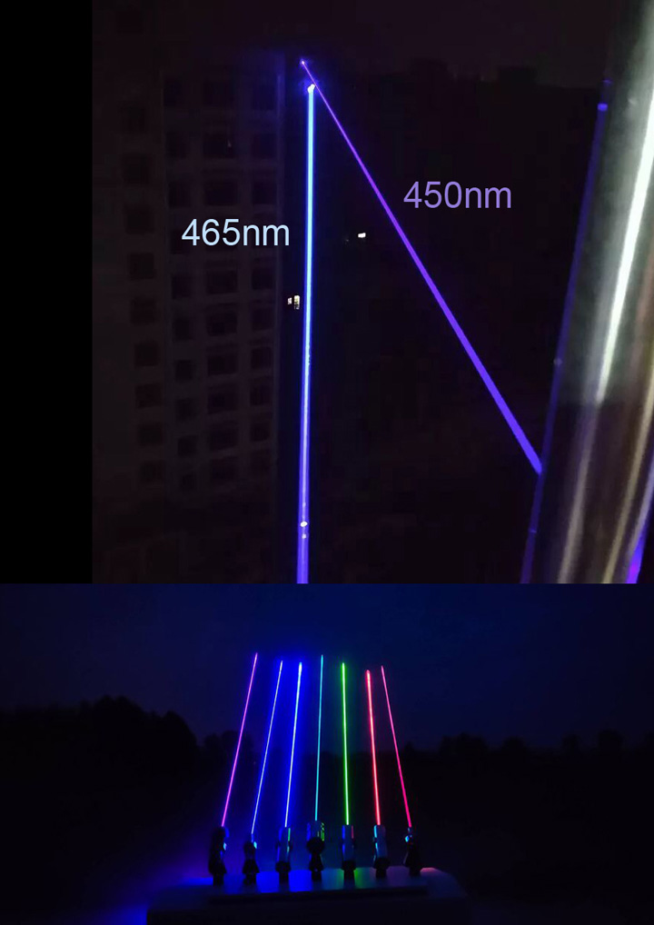 pointeur laser bleu vif