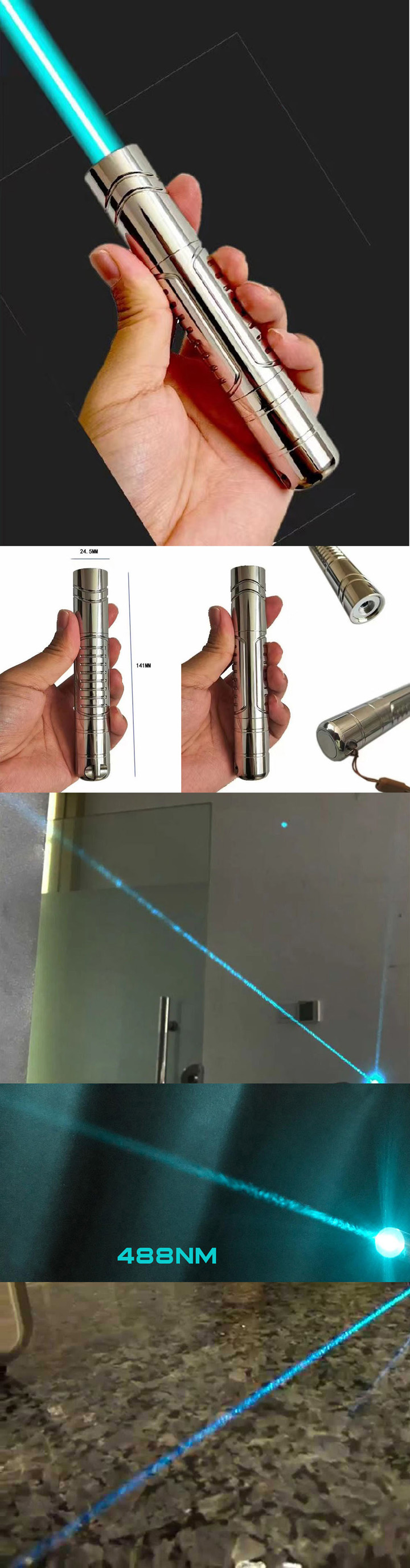 Pointeur laser cyan 488nm