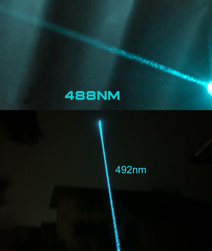 pointeur laser 488nm/492nm