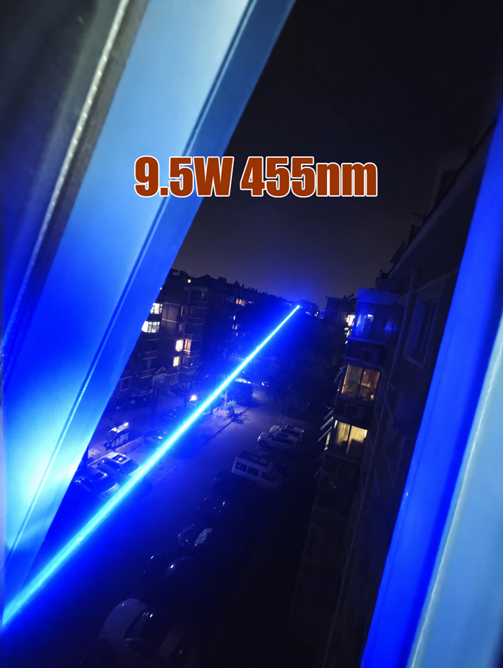 Laser bleu puissant 455nm 9W (9000mW)