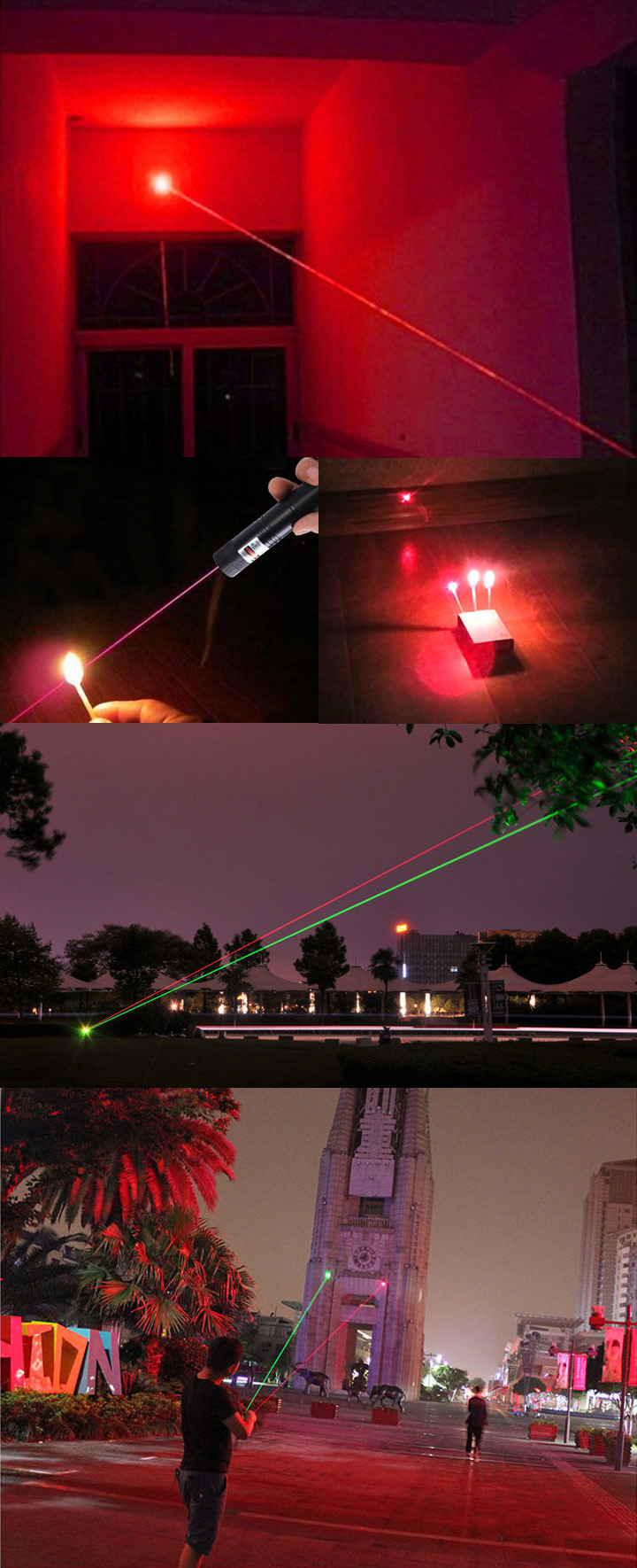 pointeur laser rouge