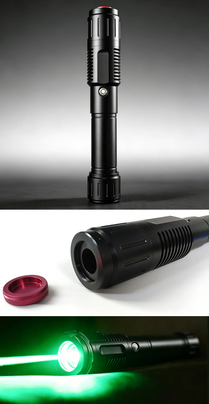 Pointeur laser vert 5000mW (5W)