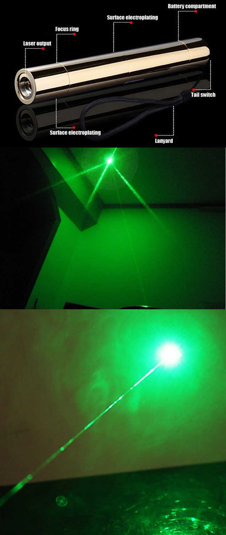 Pointeur laser vert 532nm