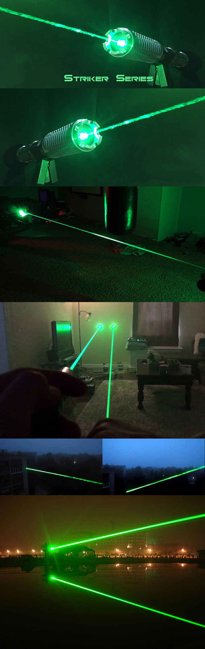 laser vert puissant