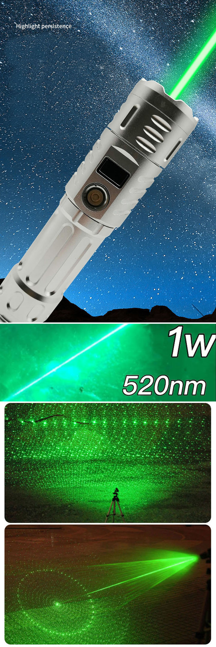 Pointeur laser vert ultra puissant